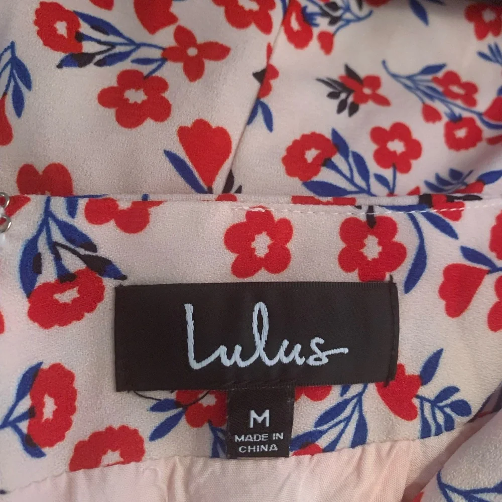 Lulu’s Floral Pink Maxi Skirt With slit Up Side - Picture 4 of 8